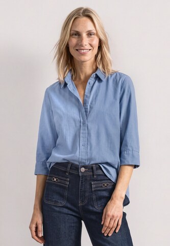 STREET ONE Blouse in Blauw: voorkant