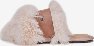 Pantoufle Australia Luxe Collective en beige : devant