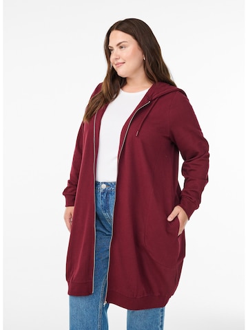 Veste de survêtement 'Shelly' Zizzi en rouge