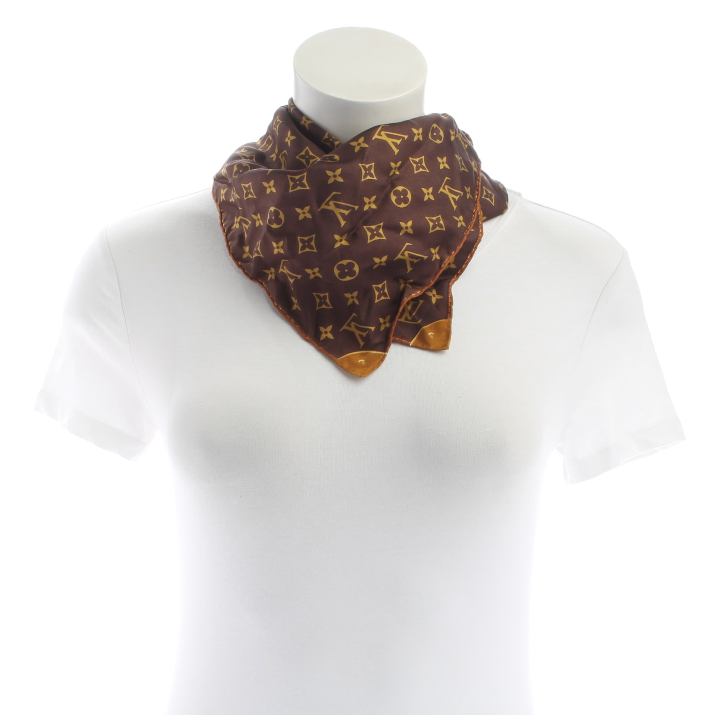 Louis Vuitton Scarf & Wrap in One size in Brown: front