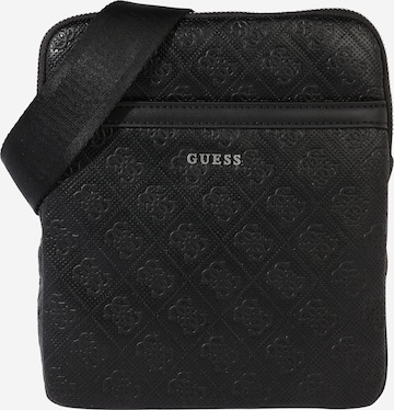 GUESS - Mala de ombro 'Escape' em preto: frente