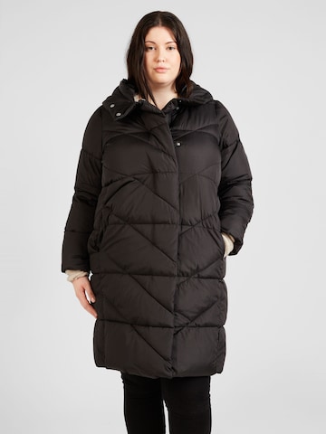 Vero Moda Curve Χειμερινό παλτό 'LIGASOFIE' σε μαύρο: μπροστά