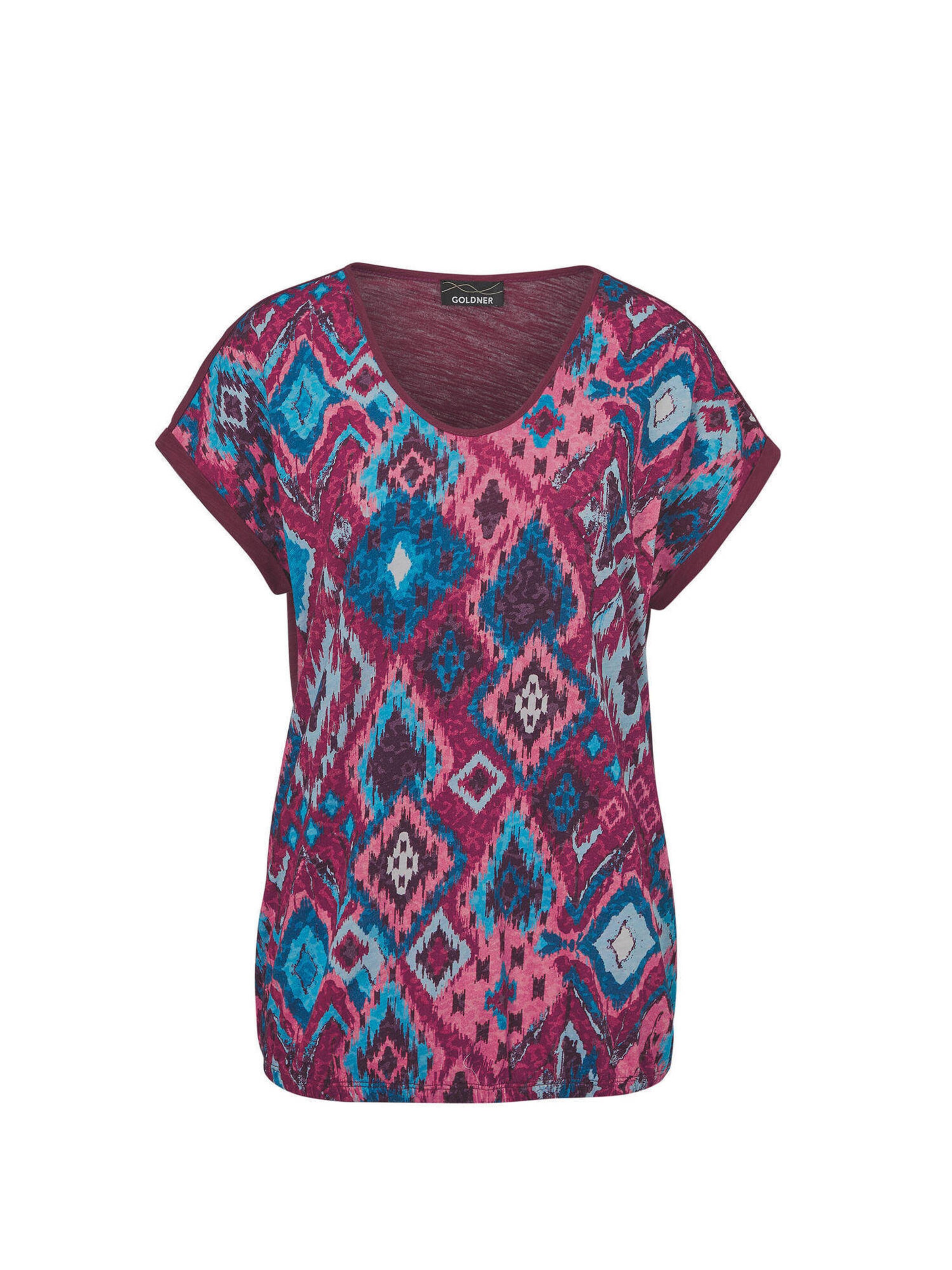 Goldner T-shirt en bleu / violet / mélange de couleurs, Vue avec produit