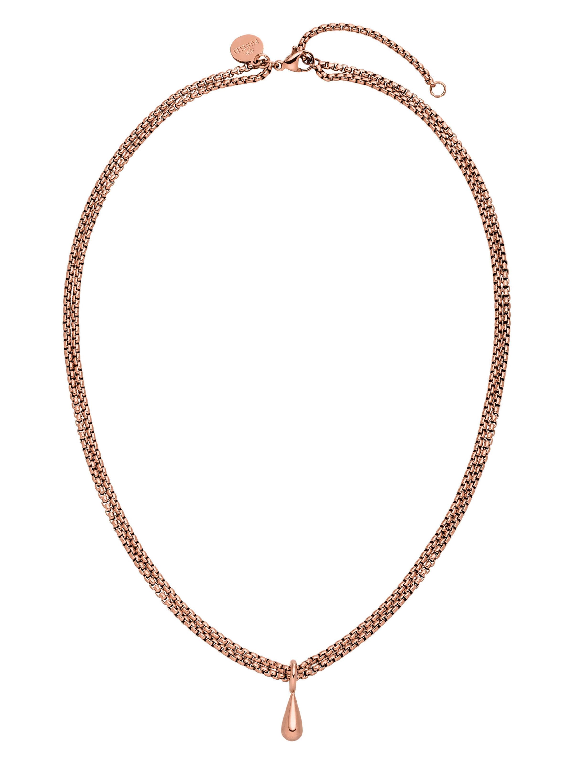 PURELEI - Cadena 'Droplet' en oro: frente