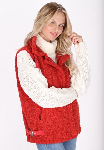 Gilet di IZIA in rosso: frontale