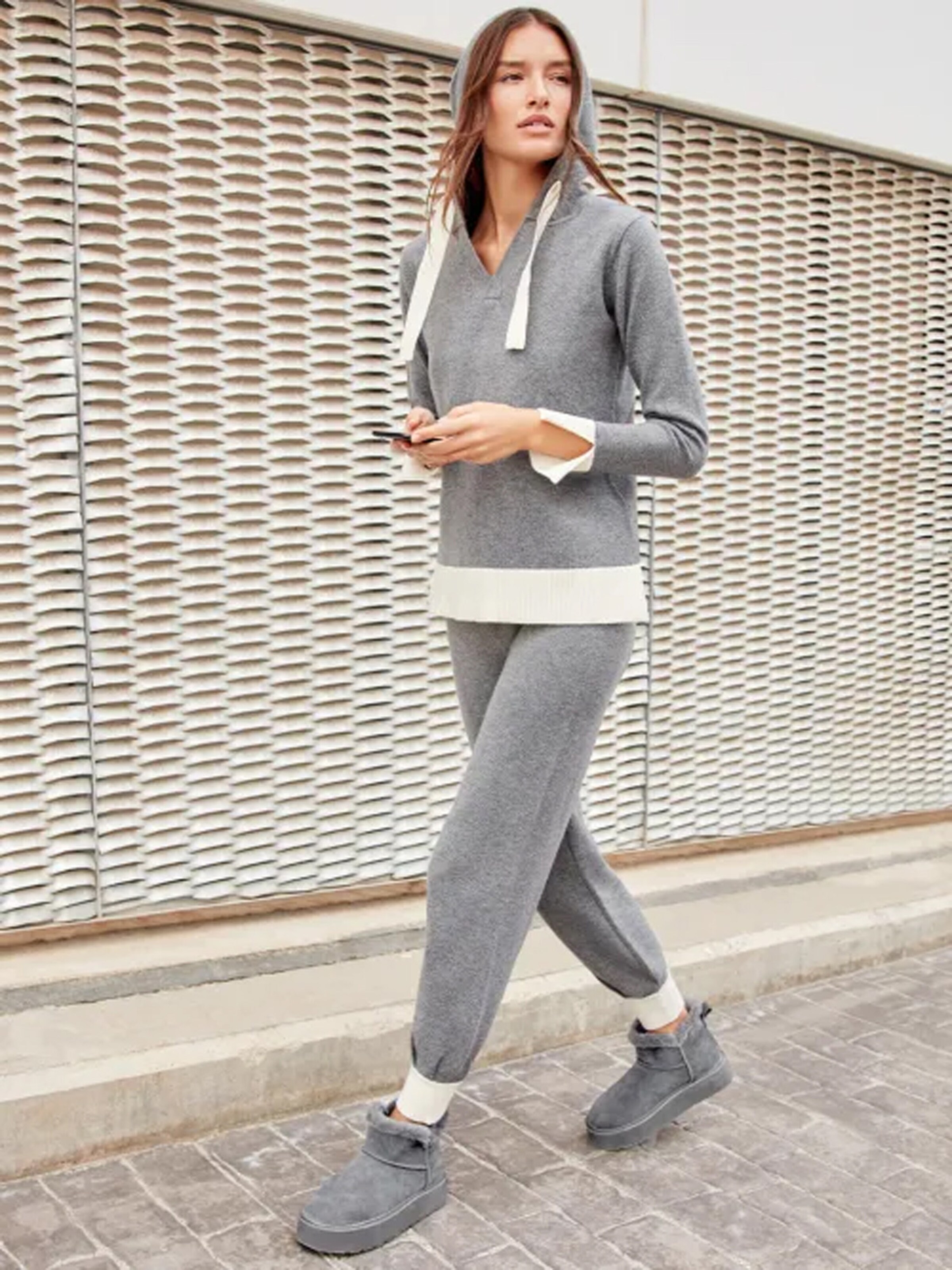 Pyjama Gisela en gris