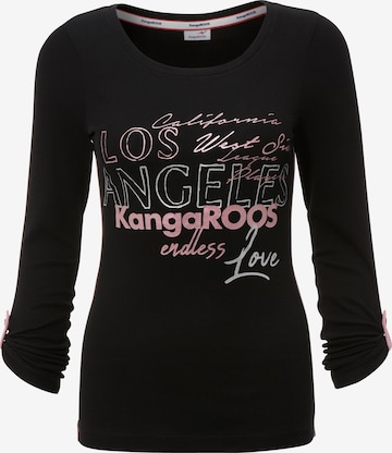 KangaROOS Shirt in Schwarz: Vorderseite