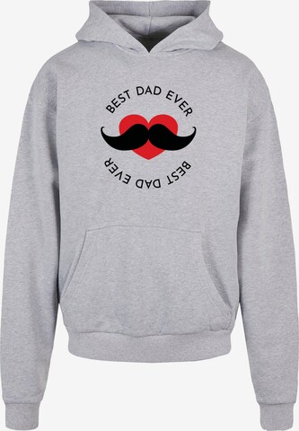 Sweat-shirt 'Fathers Day - Best Dad' Merchcode en gris : devant