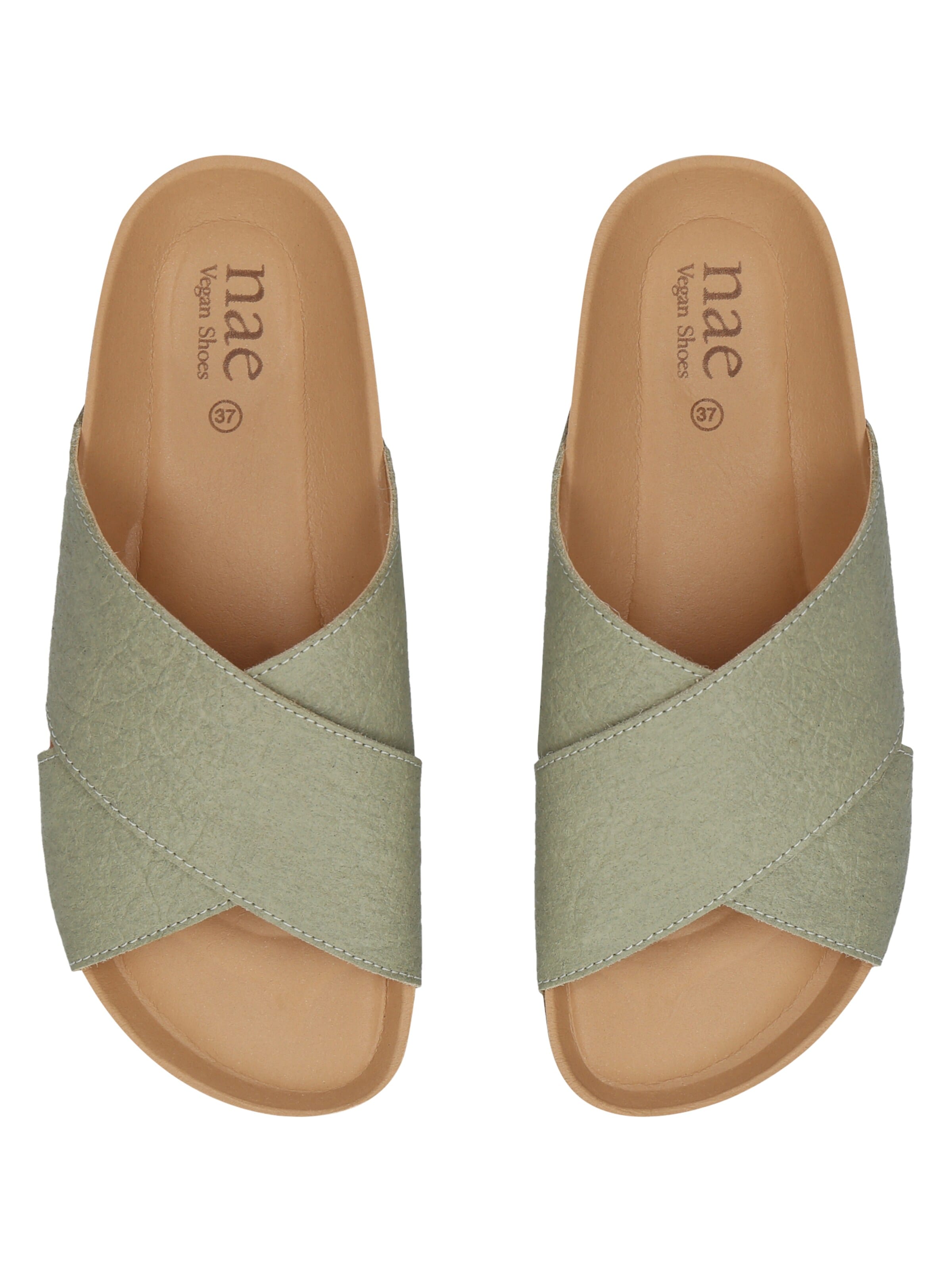 nae Vegan Shoes Pantofle 'TUPAI' – zelená