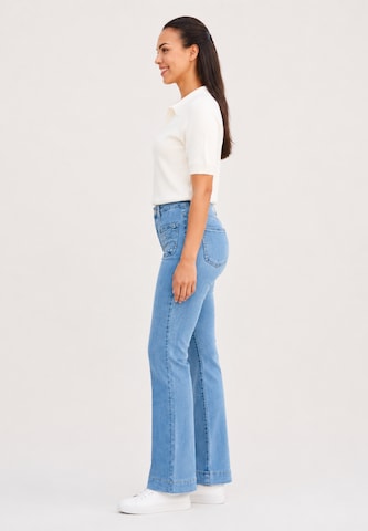 Coupe slim Jean Elara en bleu