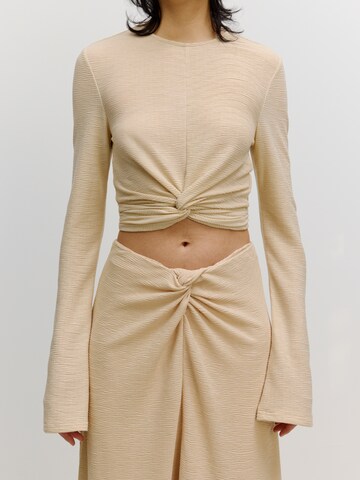 EDITED Shirt 'Imke' in Beige: predná strana