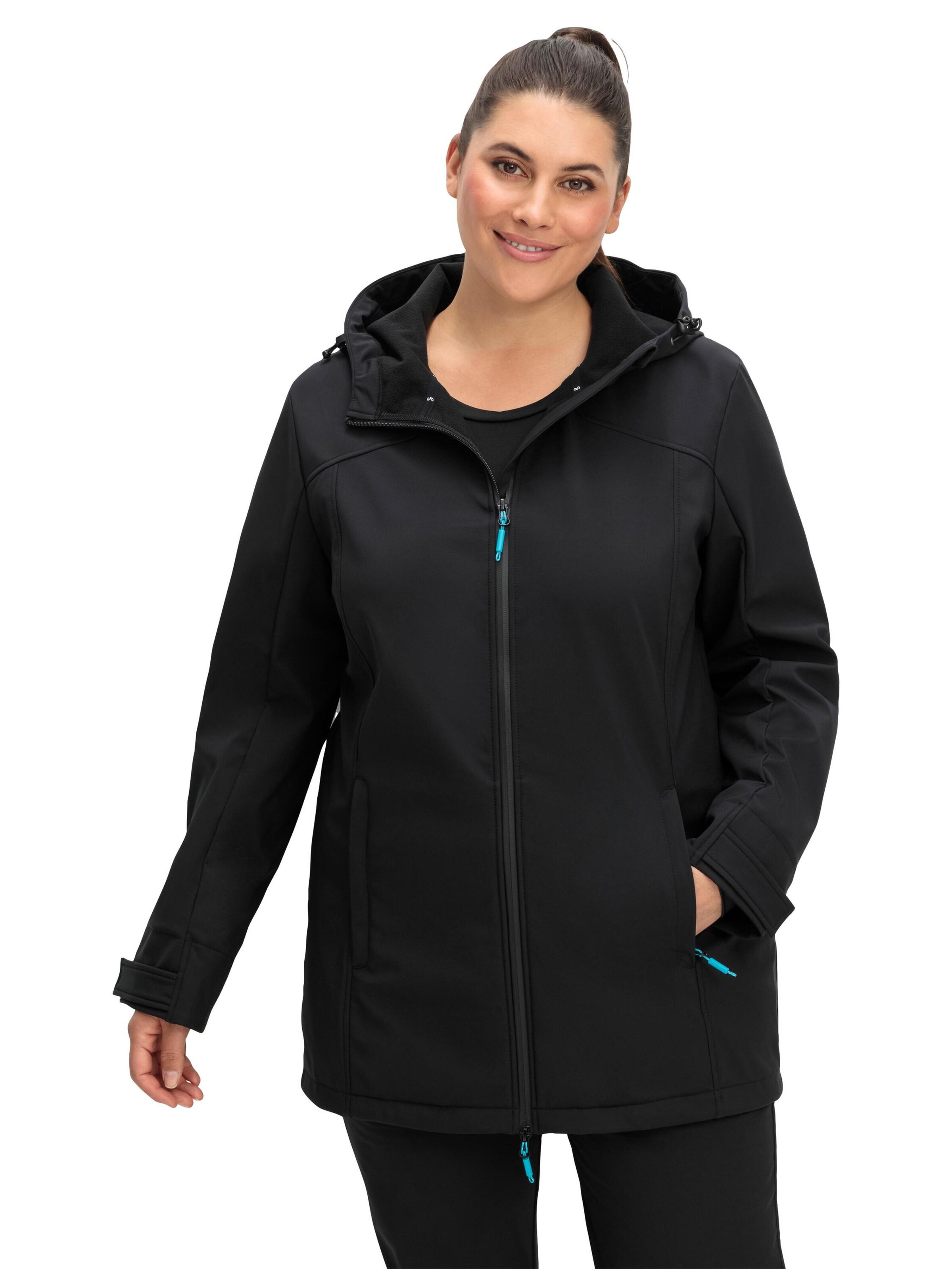 SHEEGO Funktionsjacke in Schwarz: Vorderseite