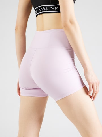 PUMA Skinny Športne hlače 'Studio Foundation' | vijolična barva
