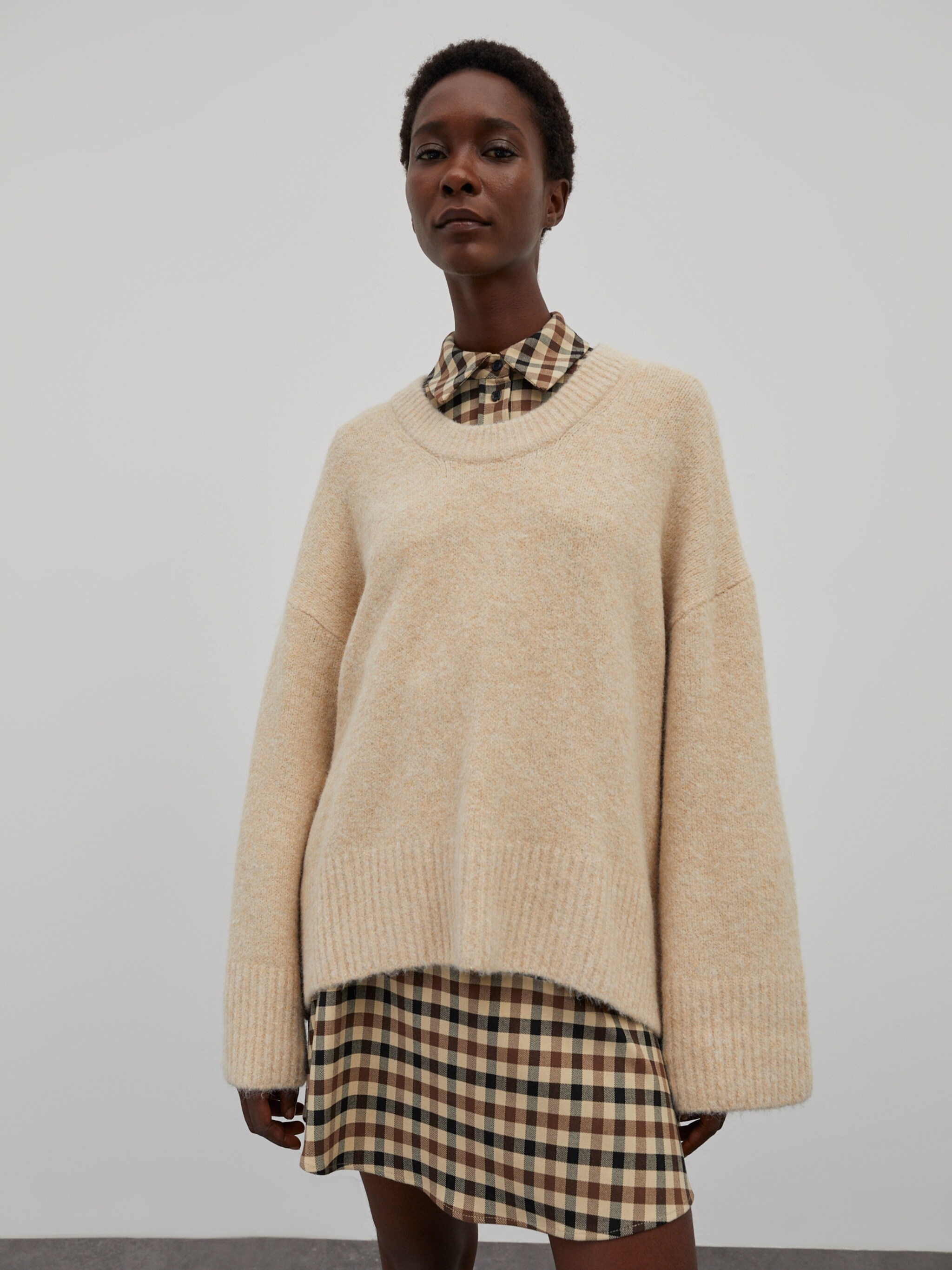 EDITED Producten Trui 'Haisley' Beige gemêleerd