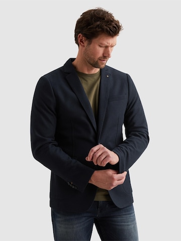 PME Legend Regular fit Colbert 'Blazer with comfort stretch' in Blauw: voorkant