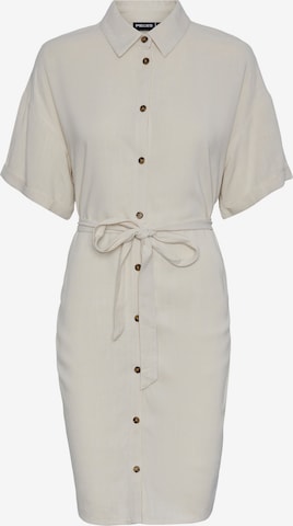 PIECES Shirt Dress 'Vinsty' in White: front