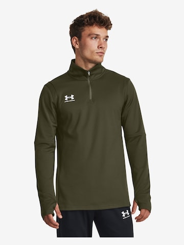 UNDER ARMOUR Performance Shirt 'Challenger' in Green: front