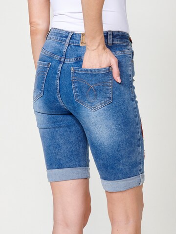 KOROSHI - Slimfit Calças de ganga em azul