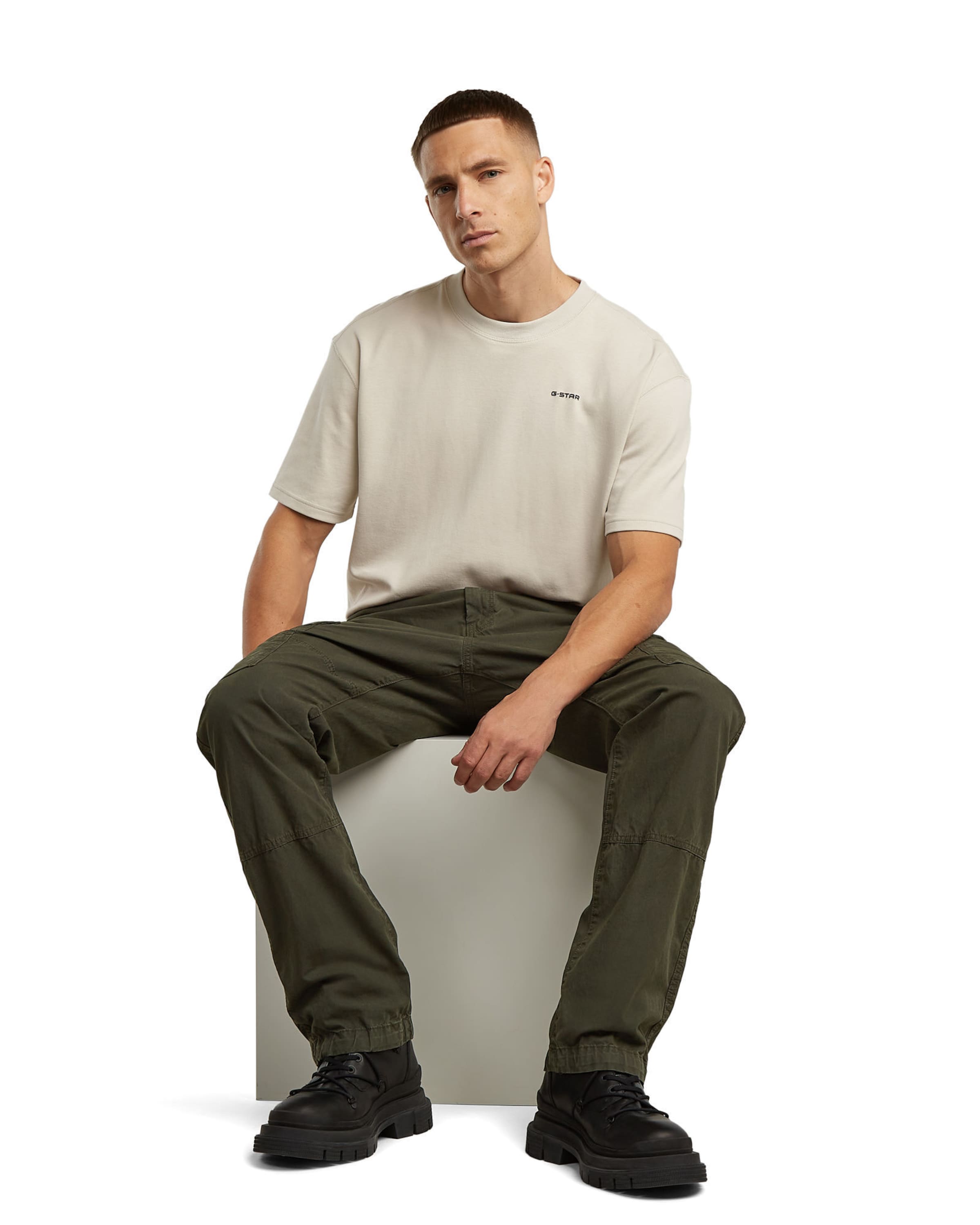 G-STAR Regular O 5 pockets-Cargo pant 'Clean Regular Cargo ' in Grau