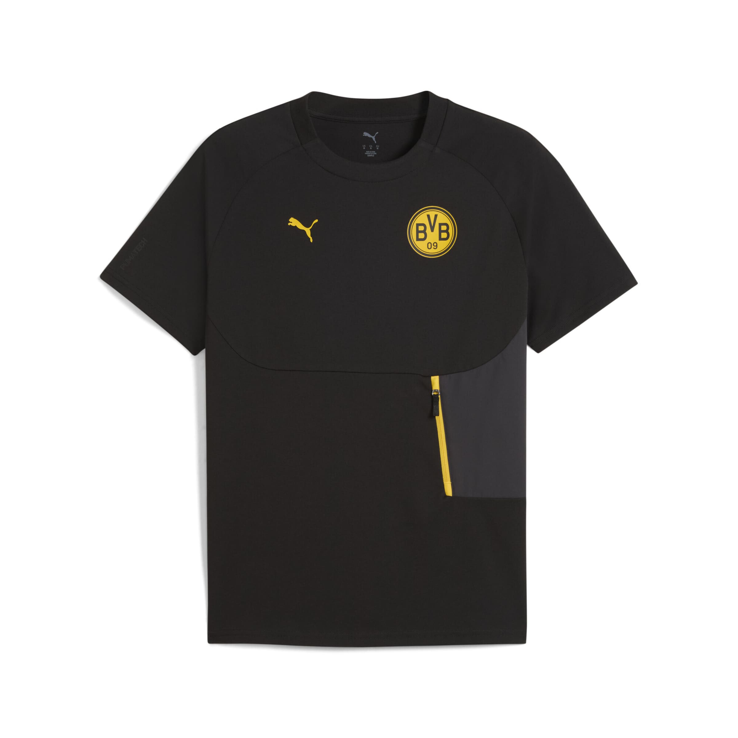 PUMA Functioneel shirt 'Borussia Dortmund' in Zwart: voorkant