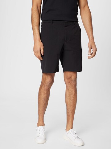 NORSE PROJECTS - regular Pantalón 'Aaren' en negro: frente