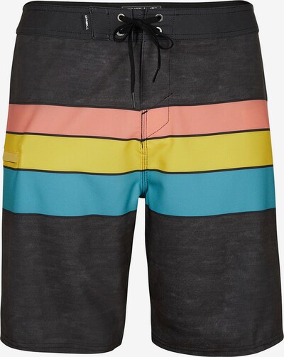 O'NEILL Boardshorts 'Hyperfreak Heist' in blau / gelb / koralle / schwarz, Produktansicht