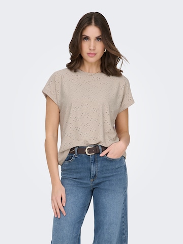 T-shirt 'ONLSMILLA' ONLY en gris : devant