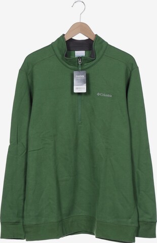 COLUMBIA Sweatshirt & Zip-Up Hoodie in XL in Green: front