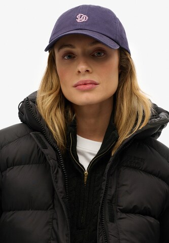 Casquette Superdry en bleu : devant