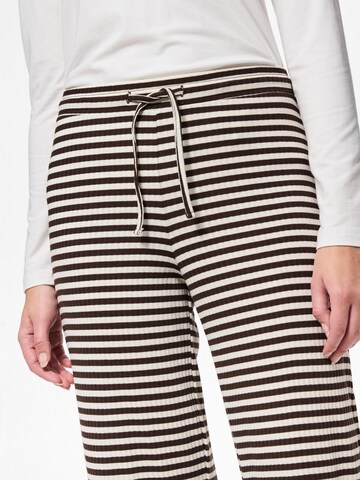PIECES Loose fit Trousers 'PCLaya' in Brown