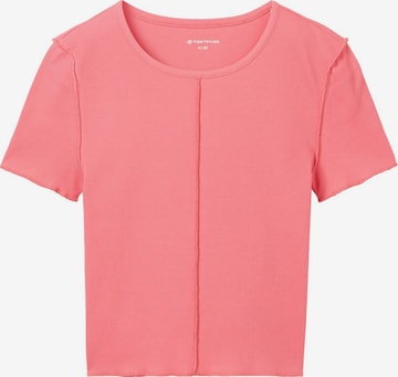 T-Shirt TOM TAILOR en rose : devant