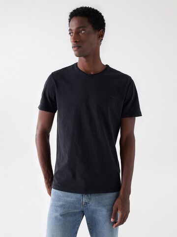 Salsa Jeans Shirt 'Baumwoll' in Black: front