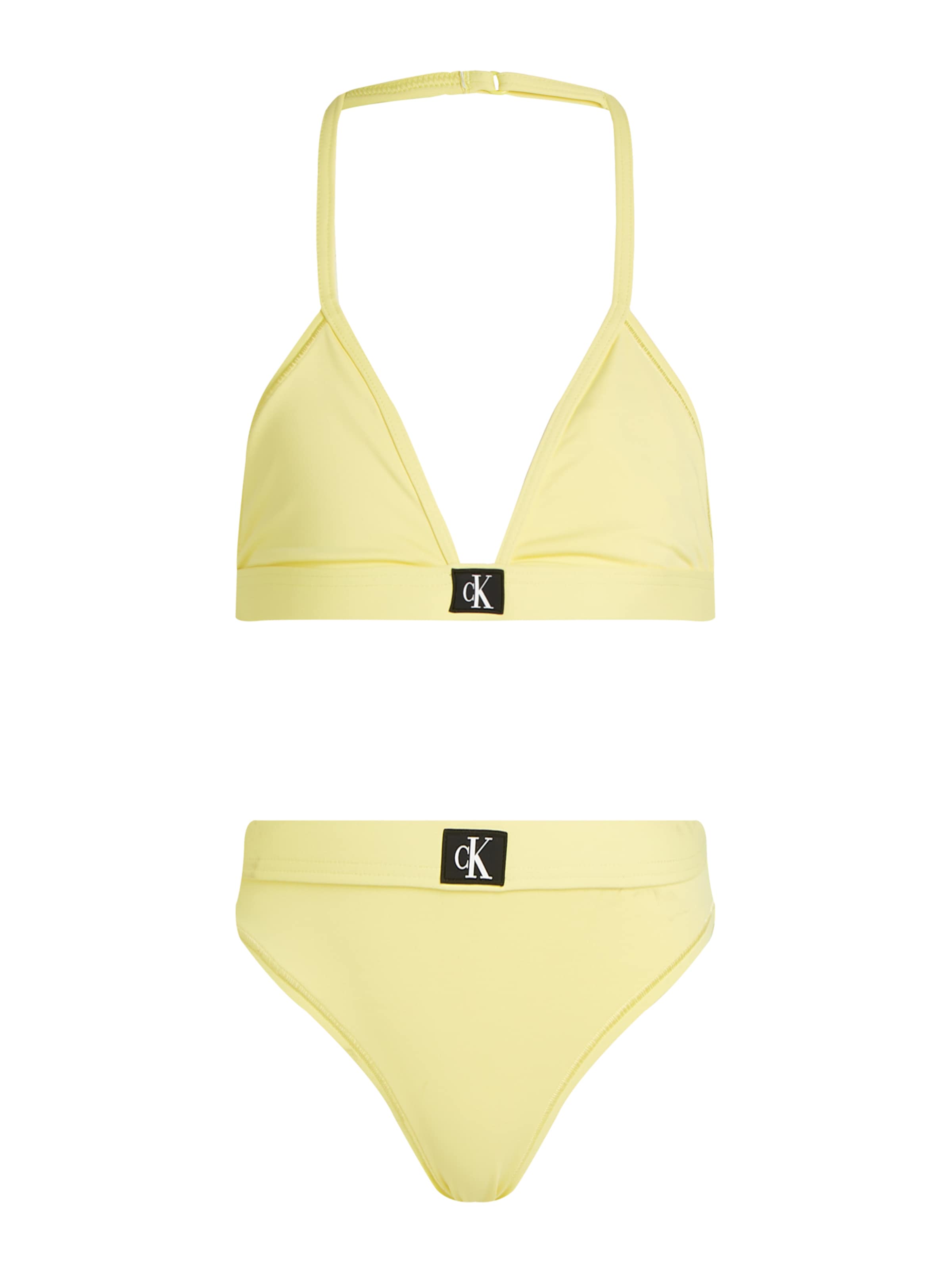 Triangle Bikini Calvin Klein Swimwear en jaune : devant