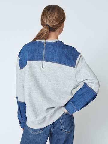 Sweat-shirt 'Candiz' co'couture en gris