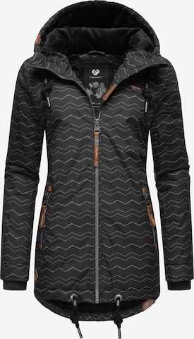 Ragwear Weatherproof jacket 'Zuzka' in Black: front