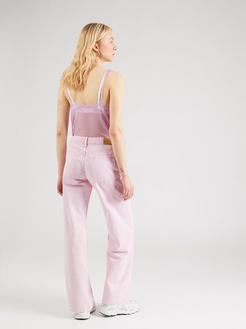 Monki Wide Leg Jeans in Lila