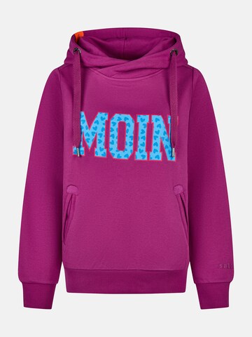 salzhaut Sweatshirt 'Sünn - Moin' in Lila