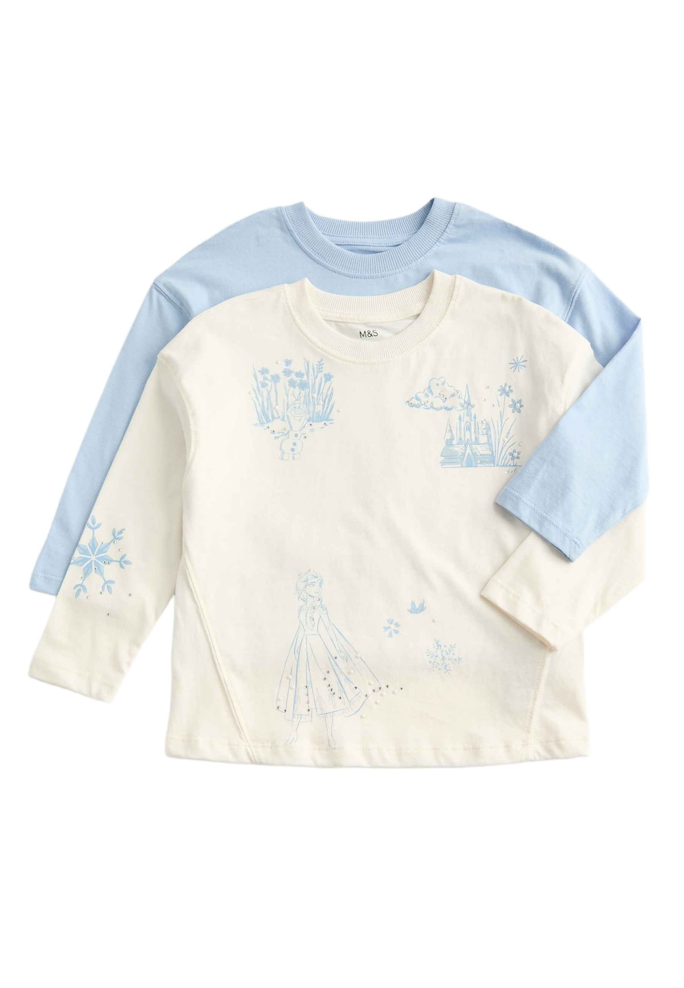 Marks & Spencer Undershirt 'Disney Frozen™' in Beige: front