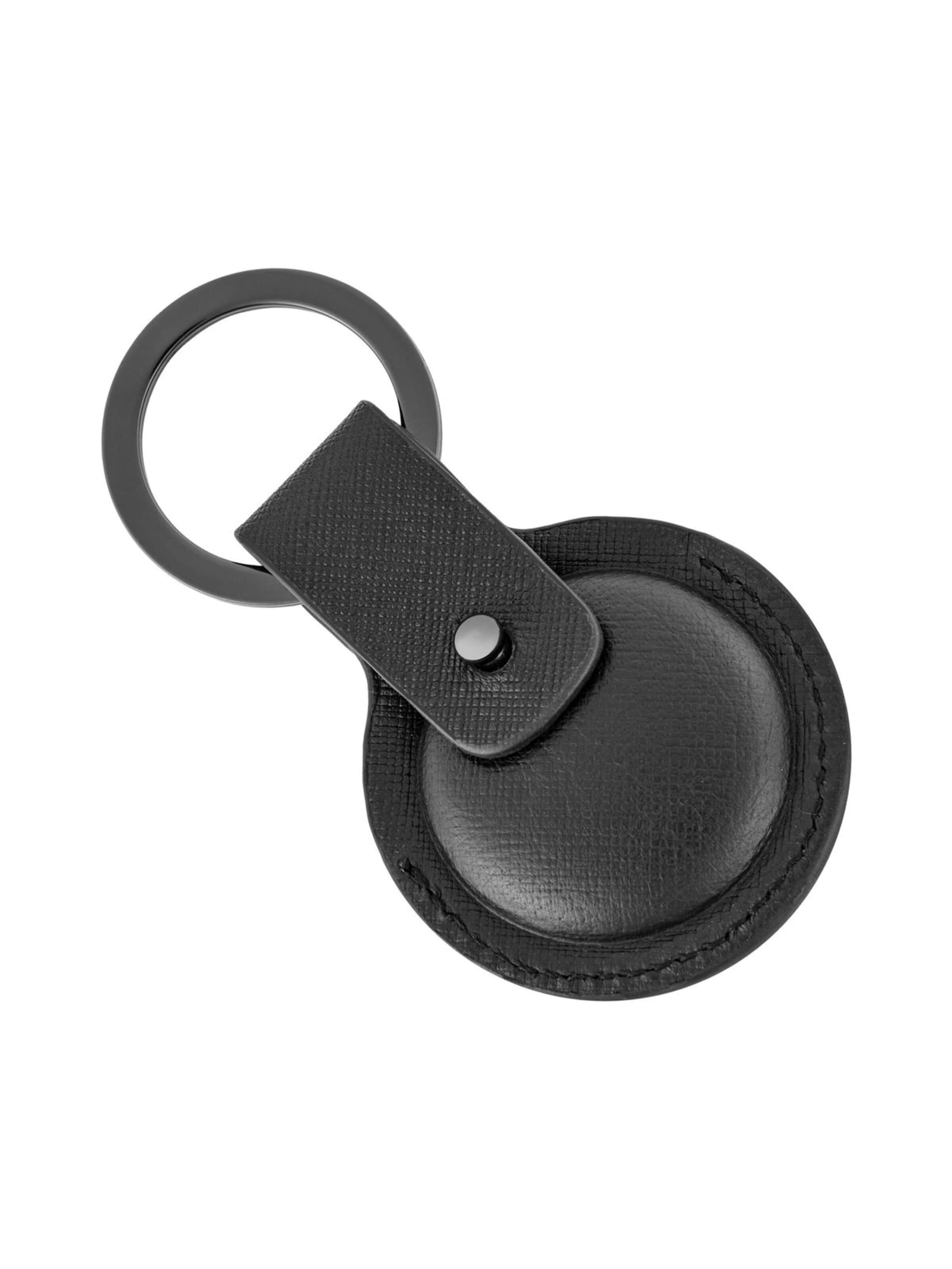Porte-clés 'Key ring with AirTag holder Double B Saffiano' BOSS en gris