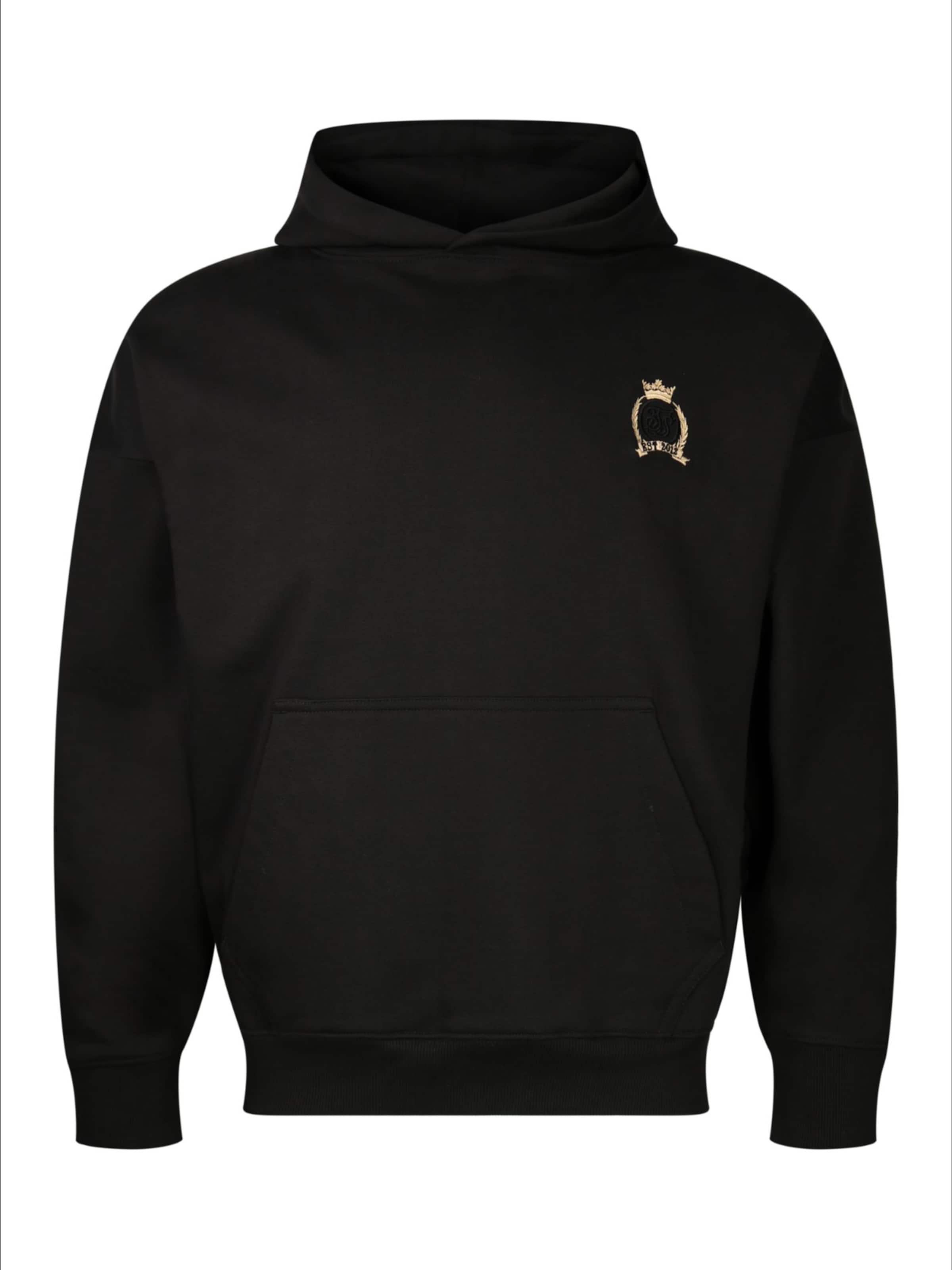 SikSilk Pullover in Schwarz: Vorderseite