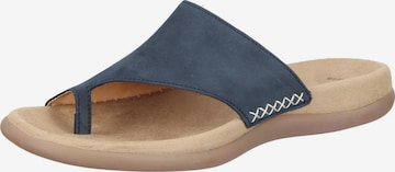 GABOR T-Bar Sandals in Blue: front