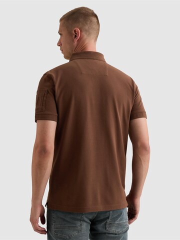 PME Legend Bluser & t-shirts 'American Classic polo shirt with flight pocket' i brun