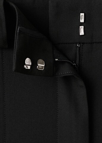 MANGO Regular Pants in Black