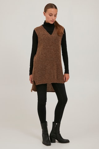 PULZ Jeans Sweater 'PZASTRID' in Brown