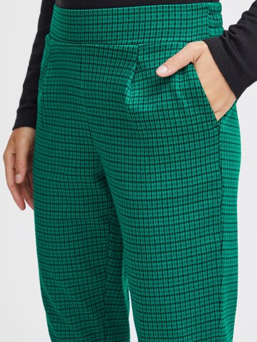 ICHI Slim fit Chino Pants in Green