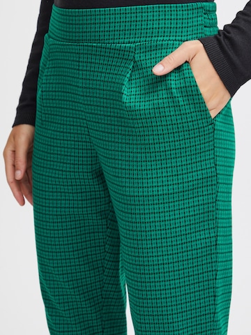 ICHI - Slimfit Pantalón en verde