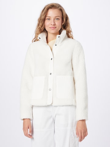 Barbour Fleece Jacket 'Netley' in White: front