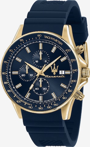 Maserati Analog Watch 'Sfida' in Blue: front