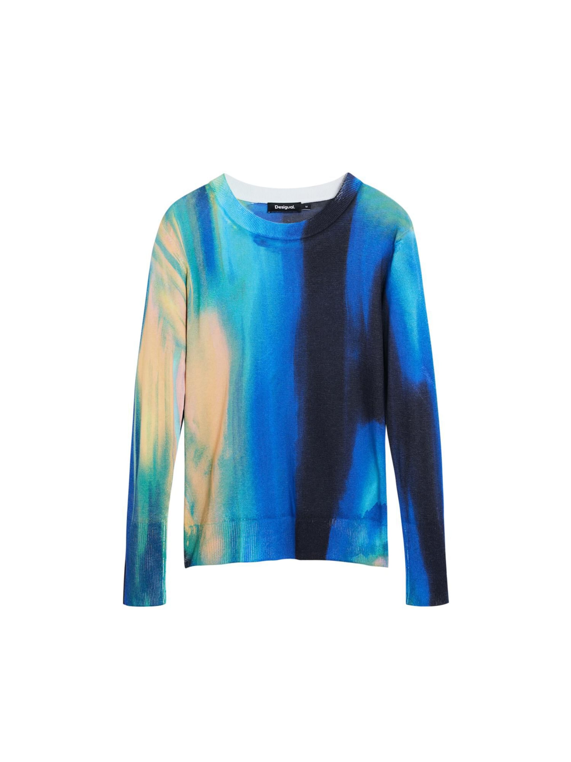 Desigual Пуловер в синьо: отпред