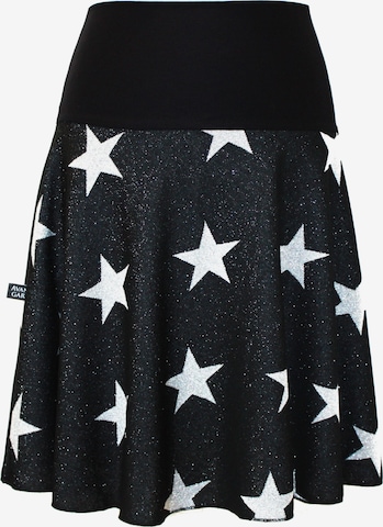 dunkle design Skirt 'Feinstrick Glitzer' in Black: front